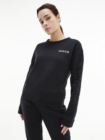 Calvin Klein Ruhák HU338314 | Calvin Klein Cotton Blend Női Pulóver Fekete